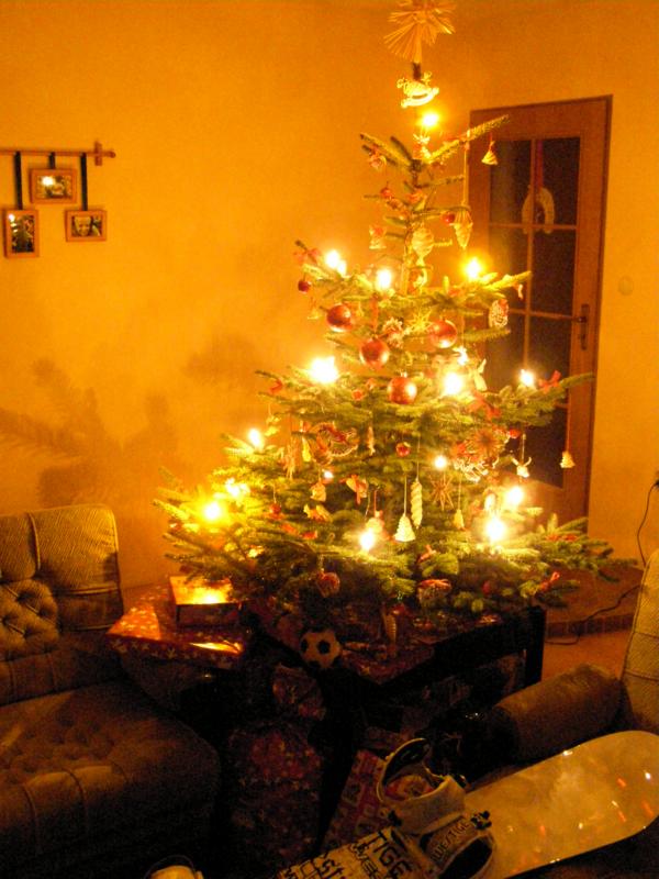 24.12.2009...vánoční stromeček s dárky už čeká:-)